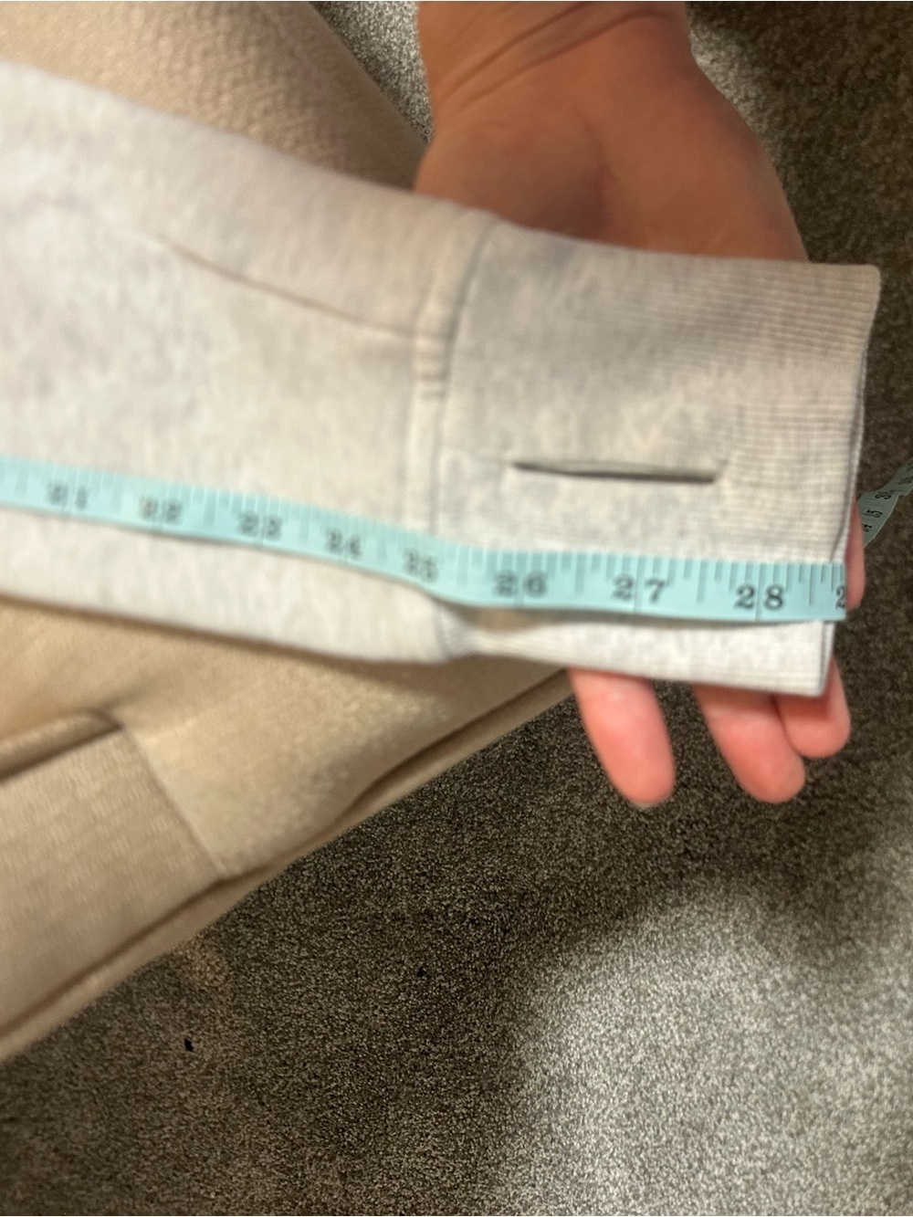 lululemon athletica Heather Light Gray Full-Zip Scuba Utility Jacket - Picture 14 of 16